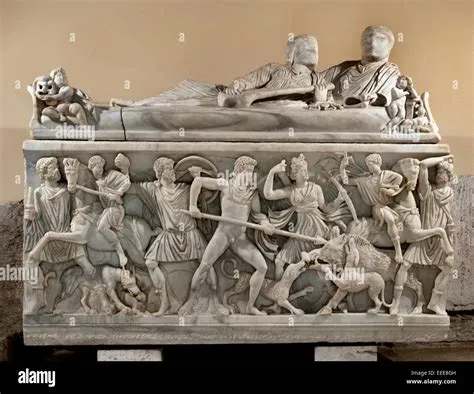  Sarcophagus of Symmachus -  고대 로마의 영광을 담은 석관, 역사와 예술의 조화!